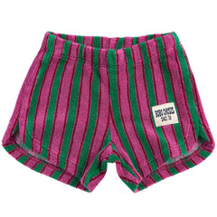 The Striped Terry Cloth Shorts from Bobo Choses. Multicolor shorts. Designed with elasticated waistband, patch.