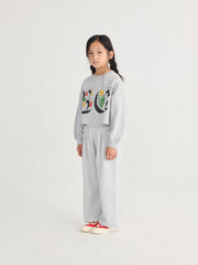 Spring Letters Cropped Sweatshirt