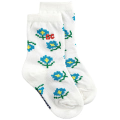 Flower Short Socks Pack x 2
