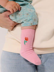 Flower Short Socks Pack x 2