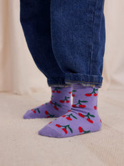 Cherry All Over Short Socks