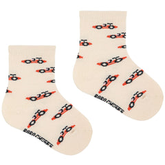 Race Car All Over Short Socks Pack