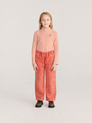 Energy Flower Stripes Turtle Neck Tee