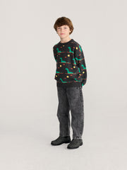 Lake Monster All Over Jacquard Jumper