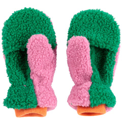 Color Block Sheepskin Mittens