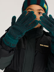 Bobo Choses Stripes Knitted Gloves