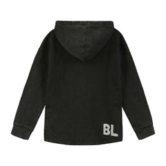 Washed Black Explorer Relaxed Fit Hoodie