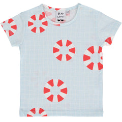 The Pool Baby Tee from Beau Loves. This baby t-shirt features our hand-drawn tiled pool print 