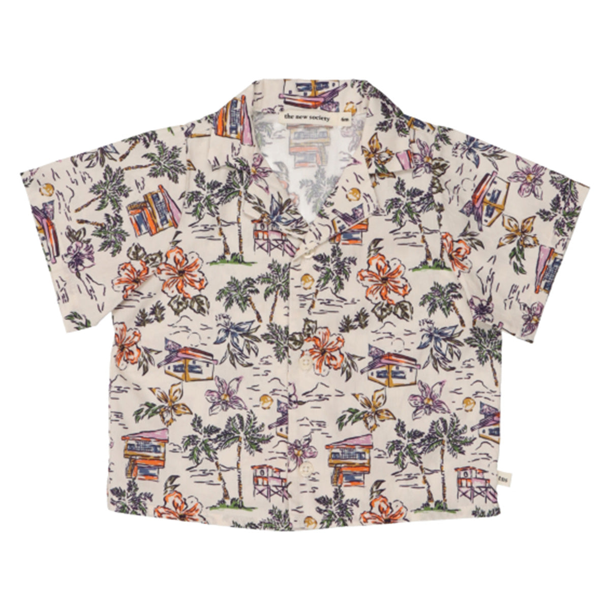 The Belmont Baby Shirt from The New Society. A short-sleeved delight with a playful print. 