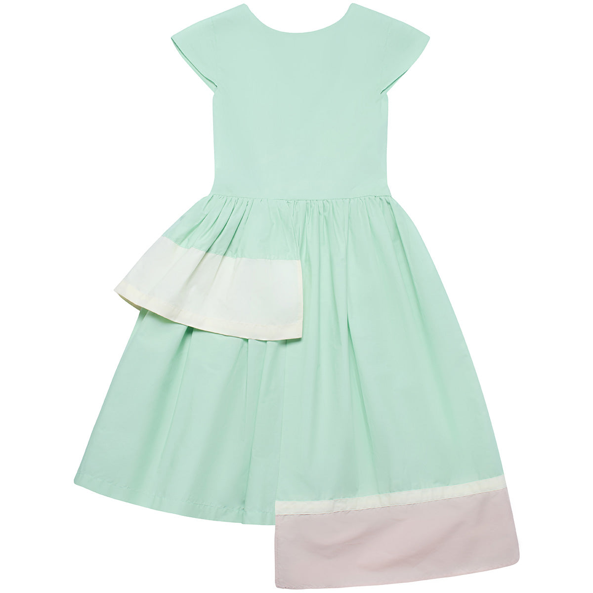 The Capacious Dress from The Middle Daughter. Cotton poplin dress with cap sleeves and asymmetric hems.
