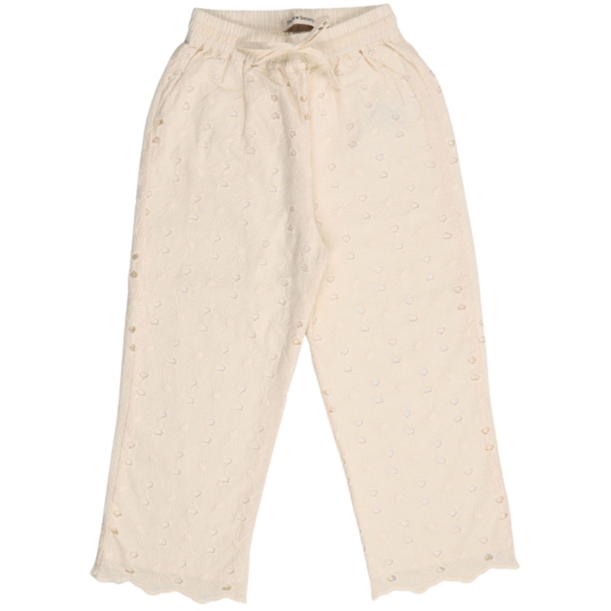 The Creta Pant from The New Society is a stylish and comfortable piece, crafted in embroidered blend cotton fabric.