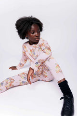 Pale Rose Floral Legging