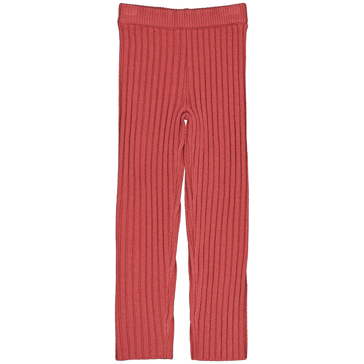 The Cool Legging from Hello Simone with ribbed knit fabric, an elasticated waistband, and topstitched hems.