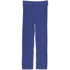 The Cool Legging from Hello Simone with ribbed knit fabric, an elasticated waistband, and topstitched hems.