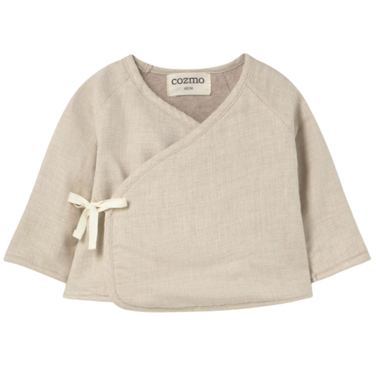 The Denis Top from Cozmo. It features a wrap-over closure that ties with ribbons.