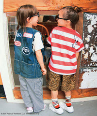 Wide Striped Snoopy Tee