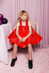 Red Floral Dress