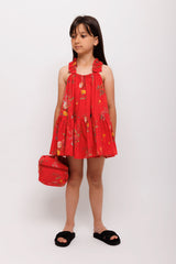 Red Floral Dress