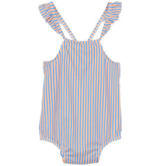 Jersey Striped Printed One Piece Swimsuit