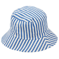 The Bob Denim Stripes Hat from Arsene et Les Pipelettes. Bob children in striped denim