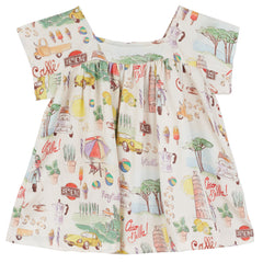 The Italian Baby Dress from Arsene et Les Pipelettes. Baby dress printed exclusive Italy. Lyocell fabric
