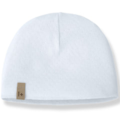 The Elise Beanie from 1+ in the Family, a soft baby hat with a lightweight textured fabric and snug fit.