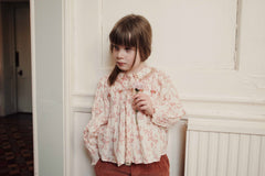 Embroidered Smocked Blouse
