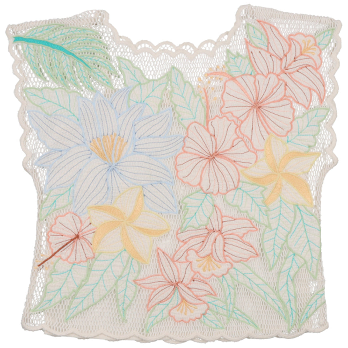 The Gardena Top from The New Society. The embroidery of this top is an ode to flowers and nature.