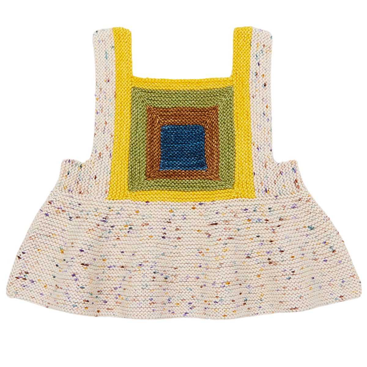 Homage Top from Misha & Puff. A hand-knit sleeveless pullover peplum top in heavier-weight Merino wool.