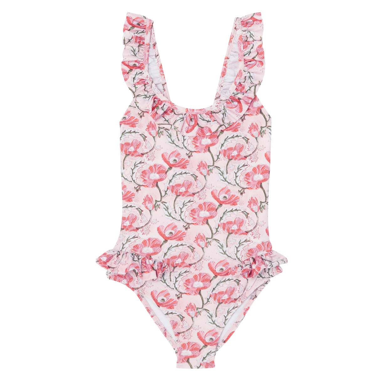 Indian Flowers Print Swimsuit – The Little Red Planet