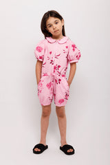 Pink Floral Jumpsuit