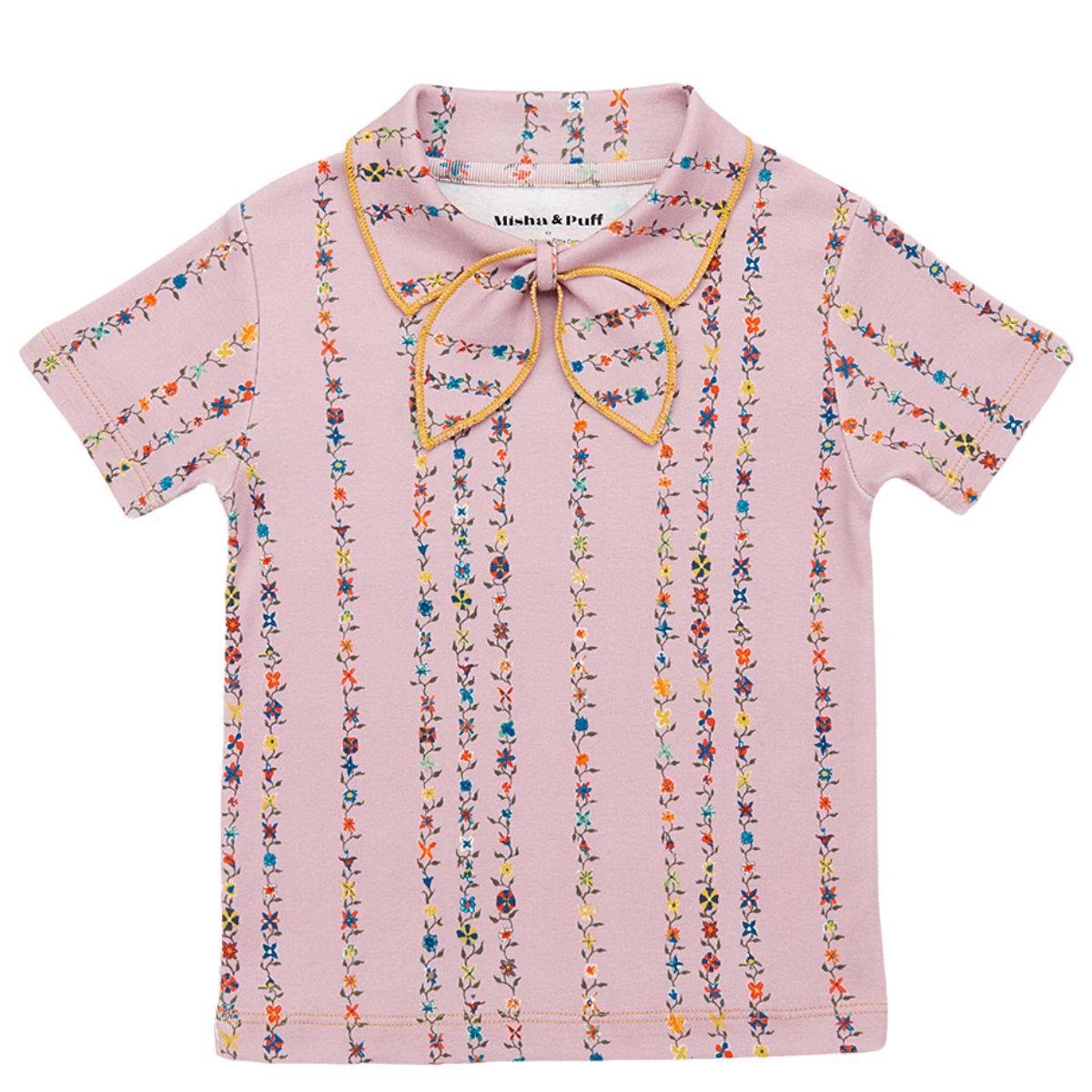 The Junior Scout Tee from Misha & Puff. Featuring the Scout pull-through kerchief secured at the neck.