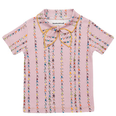 The Junior Scout Tee from Misha & Puff. Featuring the Scout pull-through kerchief secured at the neck.