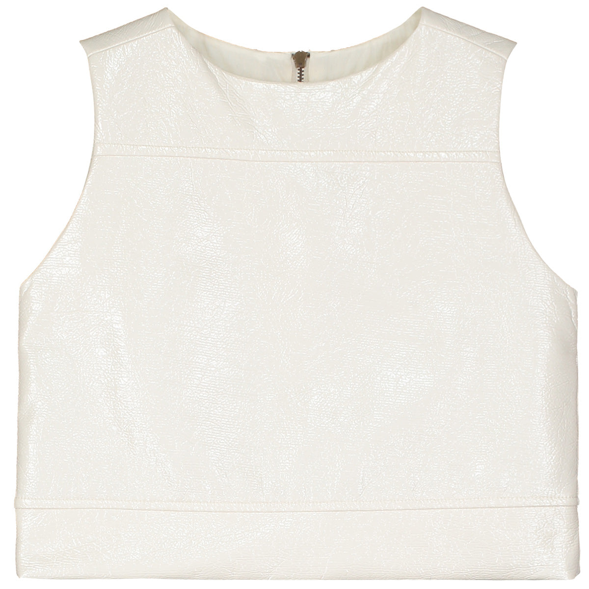 Little Creative Factory The Electra Top sleeveless textured top with a structured silhouette and clean seam details