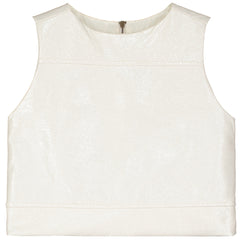 Little Creative Factory The Electra Top sleeveless textured top with a structured silhouette and clean seam details