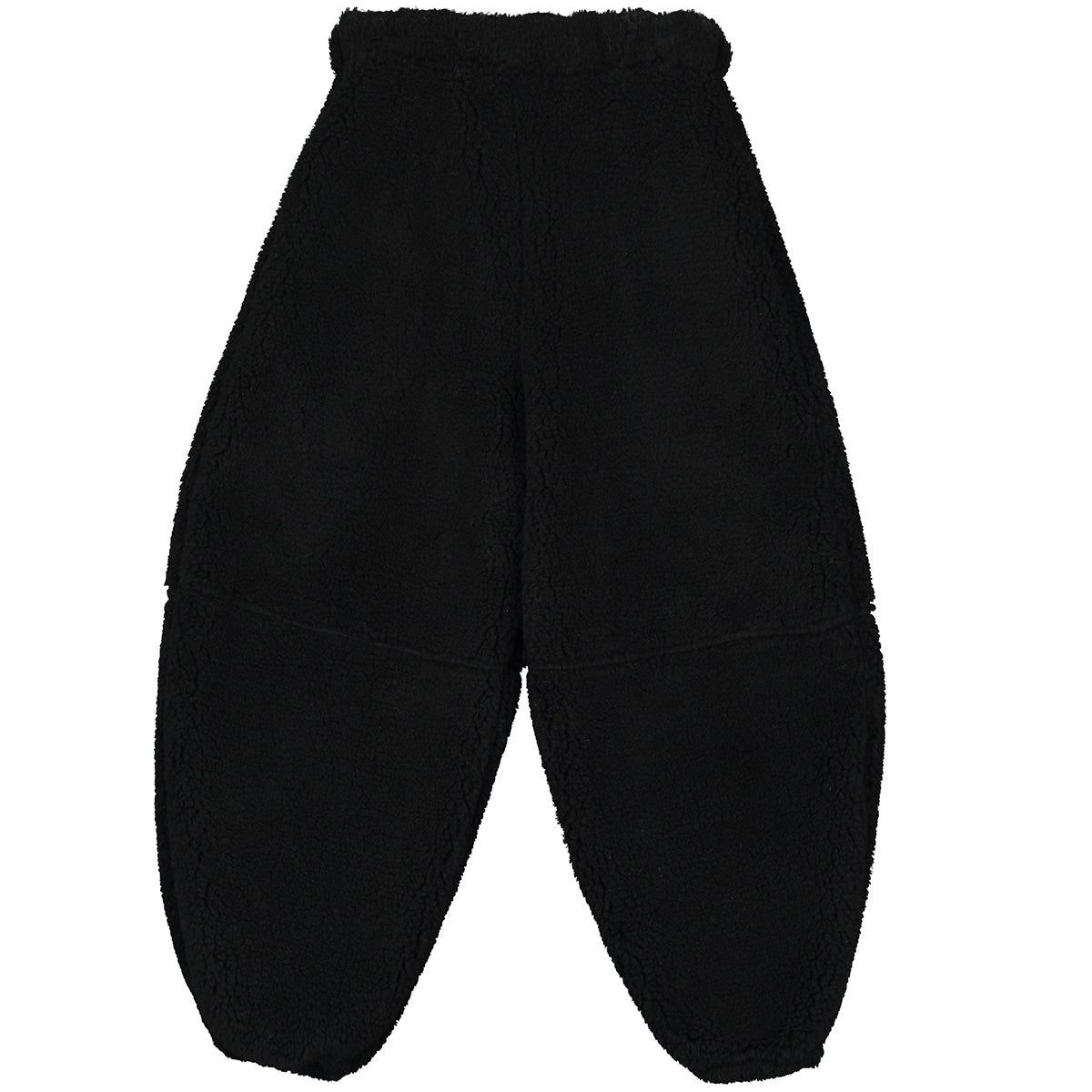 Winter Pants by Little Creative Factory black fleece kids pants with wide elastic waistband and tapered legs