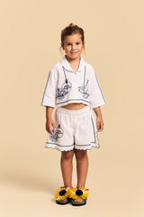 Pommegranate Embroidery Shirt