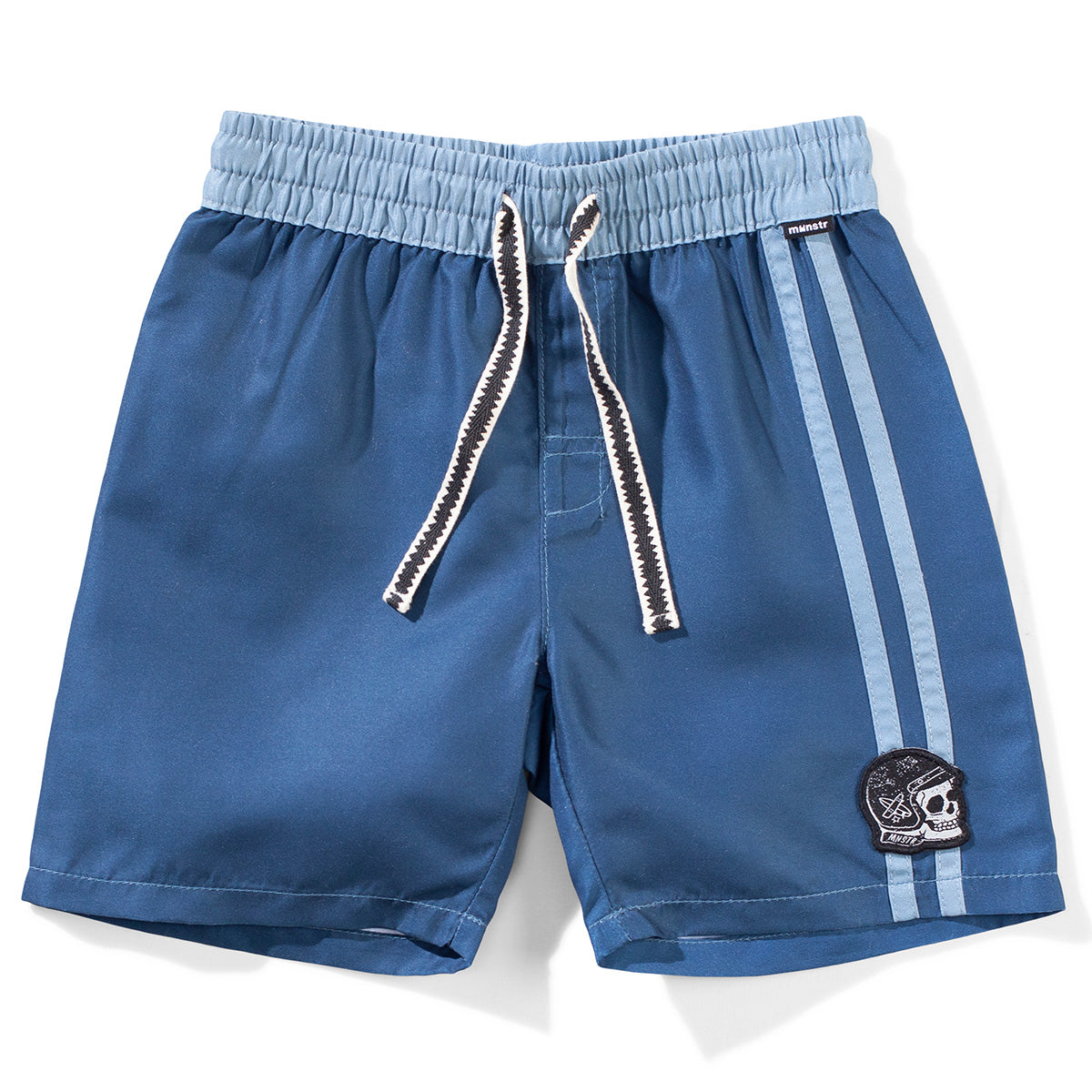 The Blaze Short from Munster. Embroidered patch in the front, Back patch pocket(s), Elasticated waist.