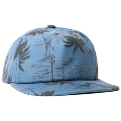 The Supply Cap from Munster. Features flat visor, adjustable back tab, Palm tree print. 
