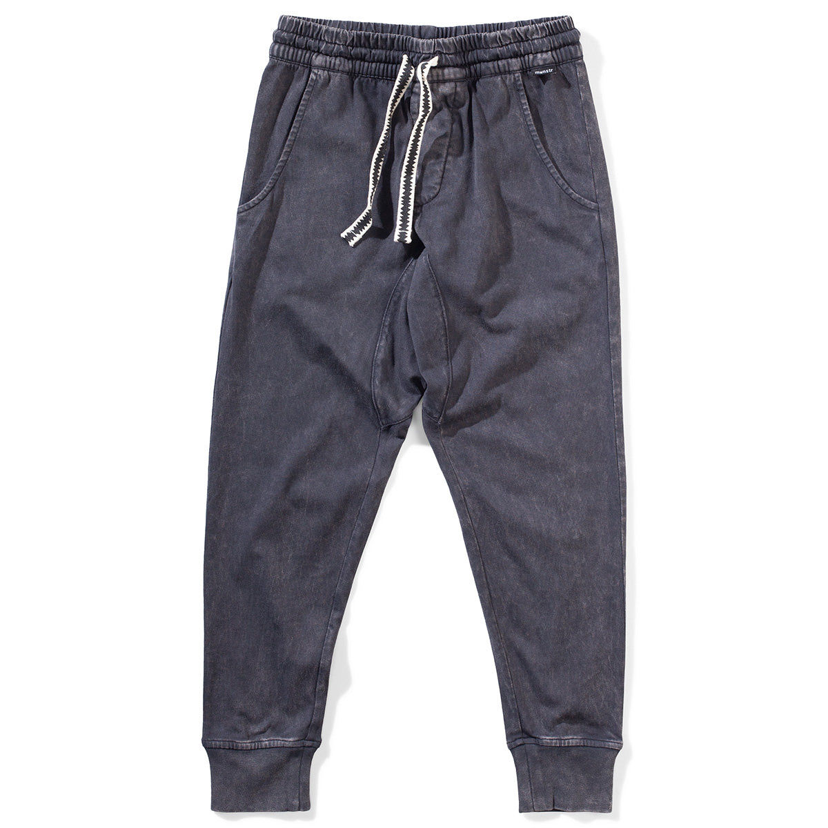 The Putyourfeetup Pant from Munster. Back patch pocket, Close-fitting at ankles, Elasticated waist, Adjustable