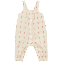 The Baby Jumpsuit In Jacquard Gots from Arsene et Les Pipelettes. Baby jumpsuit in dobby jacquard. Embroidered pattern.