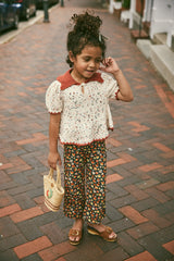 Crochet Trim Puff Top