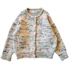 Blewog Cardigan from Mabli Knits. A soft and fluffy relaxed-fit Cardigan with an oversized chest pocket.