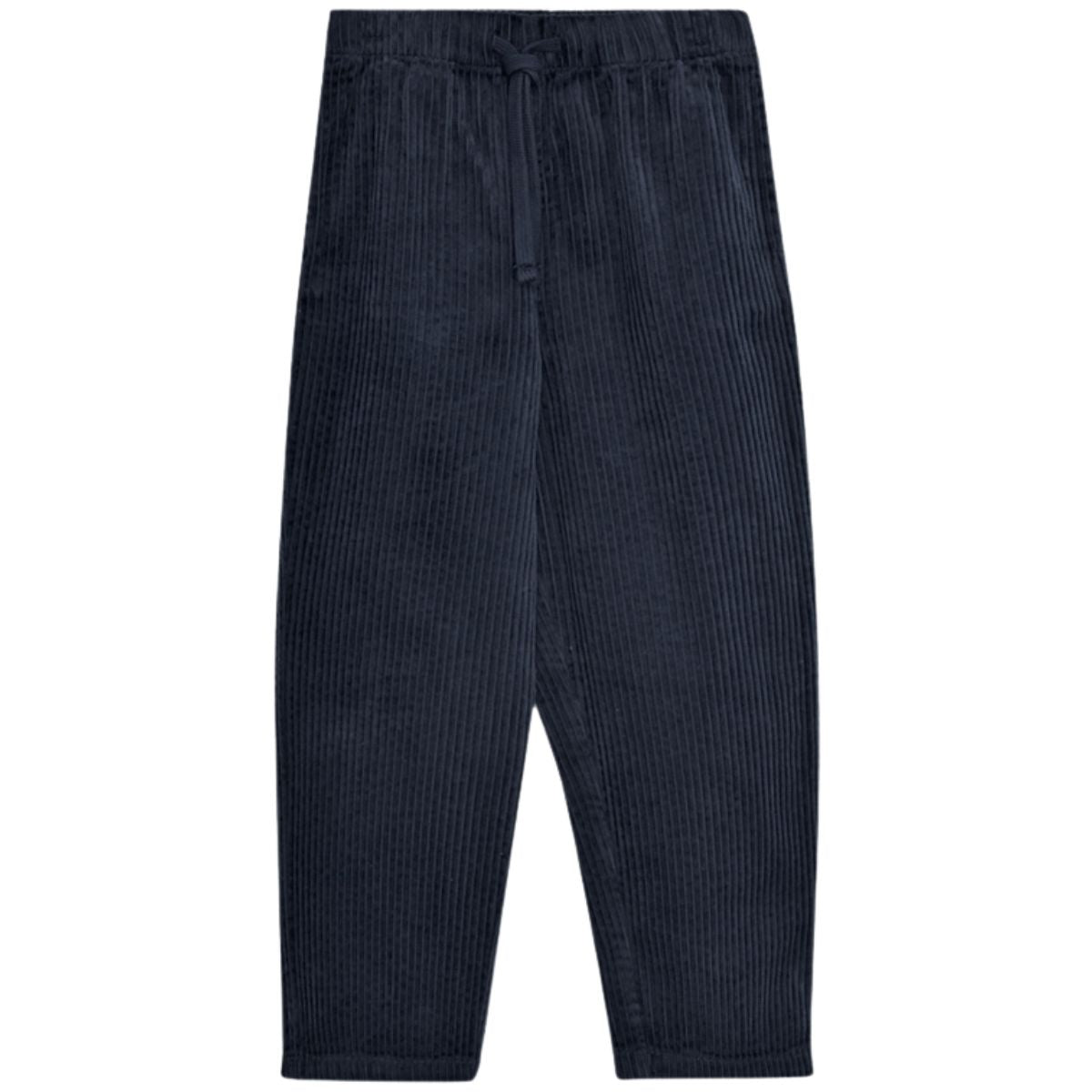 The Nicol Pant from The New Society. These classic corduroy pants feature a straight fit and an adjustable waistband.