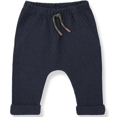 1+ in the Family The Nunavut Pants in navy with cuffed ankles, side pockets and drawstring