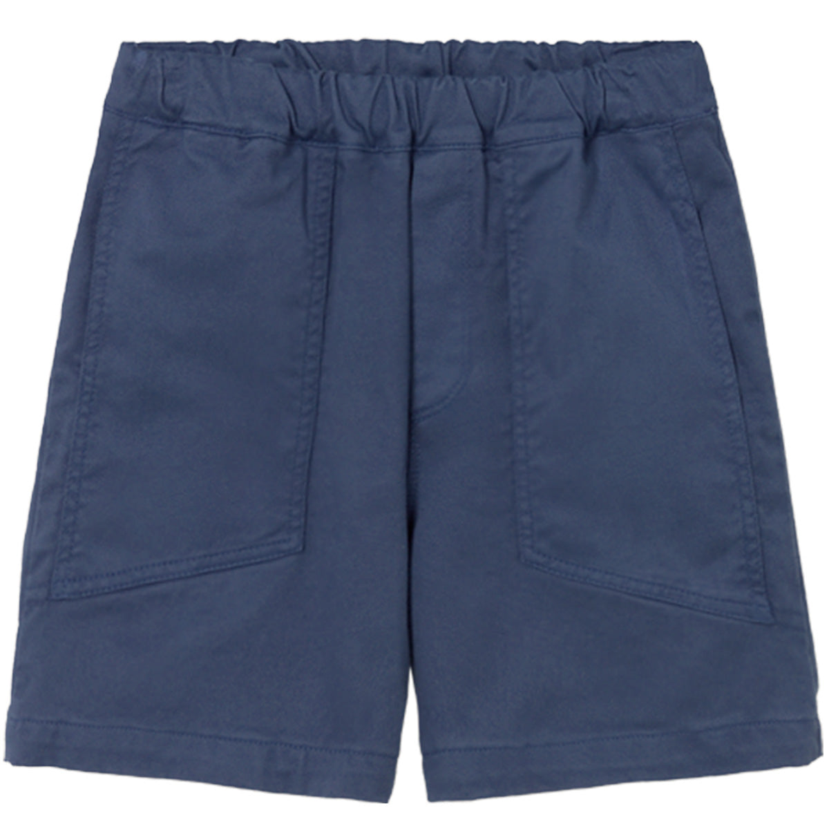 Palm Shorts by Cozmo in navy twill with elastic waist and large front pockets
