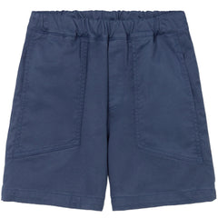 Palm Shorts by Cozmo in navy twill with elastic waist and large front pockets