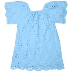 The Patmos Dress from The New Society. It features wide sleeves with gathers at the shoulders, front, and back.