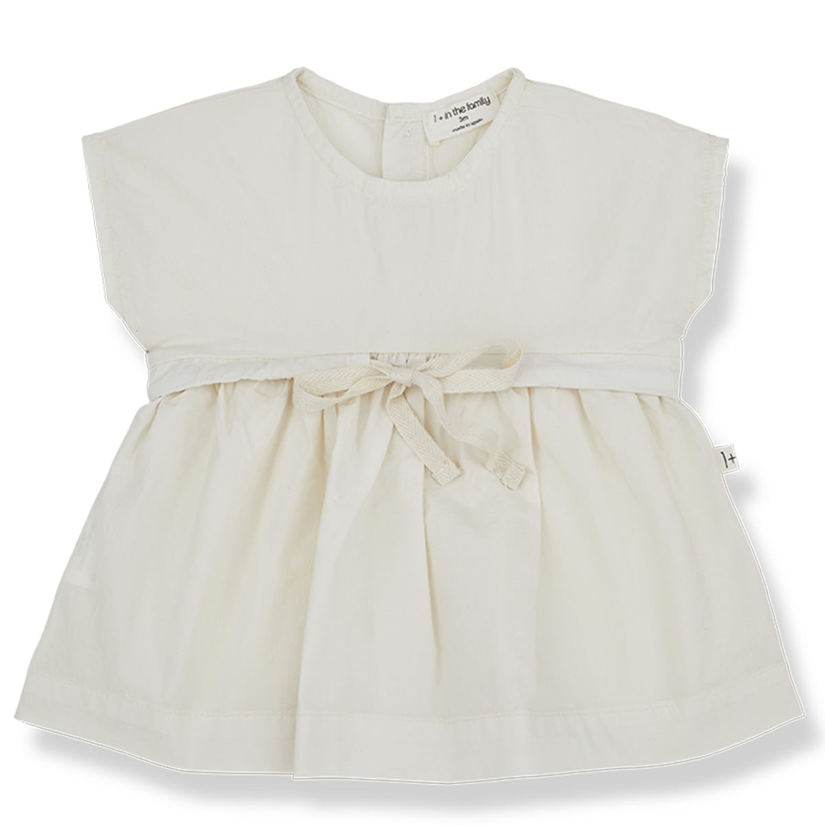 The Rebecca Dress from 1+ in the Family. Sweet baby dress in a light poplin fabric.