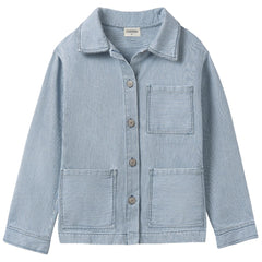 Ridge Jacket by Cozmo, kids button-up jacket with collar, patch pockets and relaxed fit for everyday layering.
